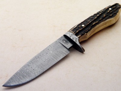 Terry Vandeventer damascus fixed custom knife
