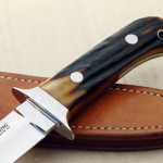 John Young stag dagger fixed custom knife