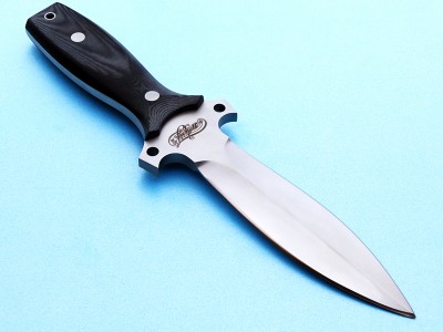 Bill Luckett tactical dagger fixed custom knife Robertson's Custom Cutlery