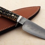 Tim Steingass hunter stag fixed custom knives