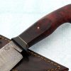 Mike Deibert damascus camp knife handle fixed custom knives