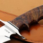 Bill Luckett raptor handle presentation fixed custom knife