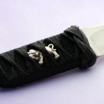 RJ Martin knife handle with sheath custom knives