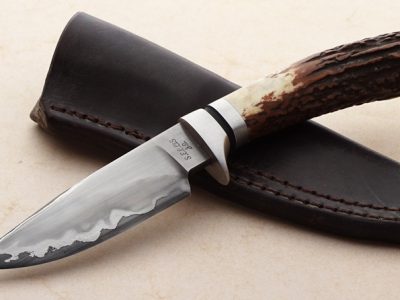 Shawn Ellis forged san mai hunter fixed custom knife Forged In Fire Champion ABS Journeyman Smith
