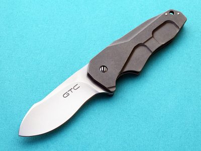 GTC titanium tactical folder folding custom knife