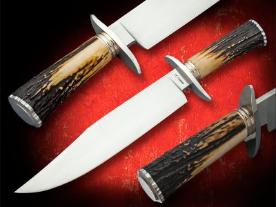 Wess Barnhill bowie fixed custom knives