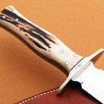Walter Brend stag dagger handle fixed custom knife