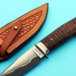 Josh Fisher hunter knife fixed custom knife Robertson's Custom Cutlery