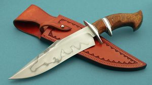 fixed custom knives Spencer Clark brute sub-hilt fighter knife Robertson's Custom Cutlery presentation fixed blade