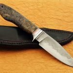 fixed custom knife Tim Steingass spalted maple hunter knife back Robertson's Custom Cutlery hunters & skinners fixed blade