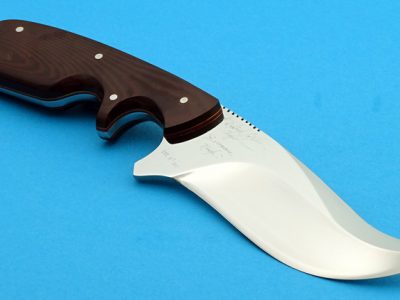 fixed custom knife Rod Chappel Boweman Knife fighter Robertson's Custom Cutlery fixed blade