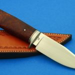 fixed custom knife Josh fisher DI hunter knife back Robertson's Custom Cutlery hunters & skinners fixed blade