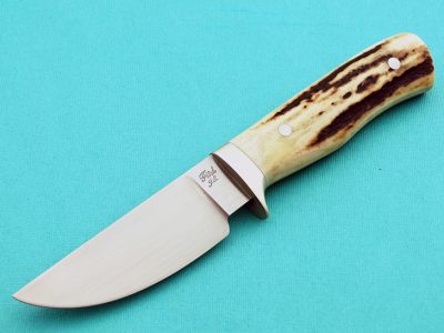 fixed custom knives John Fitch Hunter Stag knife Robertson's Custom Cutlery hunters & skinners fixed blade