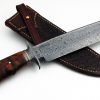Charles Carpenter Damascus Bowie Knife Forged custom