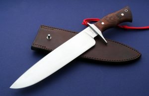 Lin Rhea Forged ABS Competition Cutter Custom Bowie World Champion Blade Show Master Smith