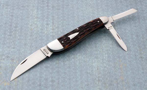 Dan Burke 3 Blade Splitback Whittler Slip Joint Folding Knife Serial #2 Custom folder