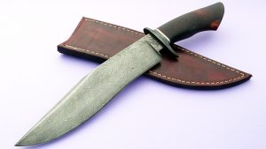 Stephan Fowler custom knife turkish firestorm damascus bowie forged ABS Journeyman Smith