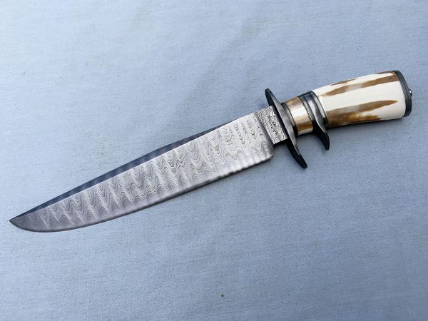 Russ Andrews Redoubt Damascus Sub-Hilt Bowie Ivory