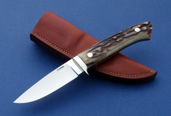 George Herron custom model 1 Stag Hunting Knife Knifemaker's Guild President Blade Hall of Fame Collectible