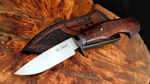 Matias Funes Forged Hunting Knife Koa ABS Apprentice Smith Argentina Custom made