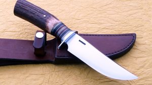 Mike Malosh forged elk hunting knife