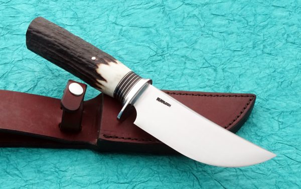 Mike Malosh forged Scagel style skinner stag
