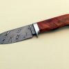 Brant Cochran Forged Twist Damascus Rosewood Hunter ABS Apprentice Smith and DBA Gray Flame Forge