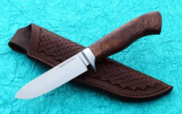 Brant Cochran Forged Walnut Hunting Knife ABS Apprentice Smith