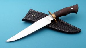 Lin Rhea Forged Boone's Lick Bowie ABS Journeyman Smith Knife