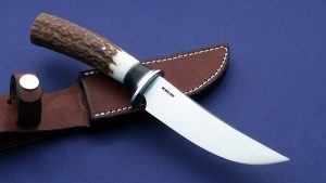 Mike Malosh Forged Elk Hunter Black Liner Custom Knife