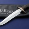 Mike Sakmar Custom Bowie Knife Mokume Fossil Walrus