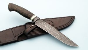 Petr Dohnal Forged Damascus Camp Knife