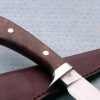Lin Rhea Custom Forged Drop Point Hunting Knife Desert Ironwood ABS Master Smith