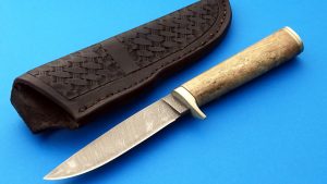 Henry Torres Custom Forged Twist Damascus Hunting Knife ABS Master Smith