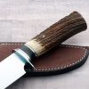 Mike Malosh Forged Elk Camp Knife Custom Knife black liner