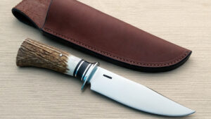 Mike Malosh custom forged Elk Camp Knife from RobertsonsCustomCutlery.com
