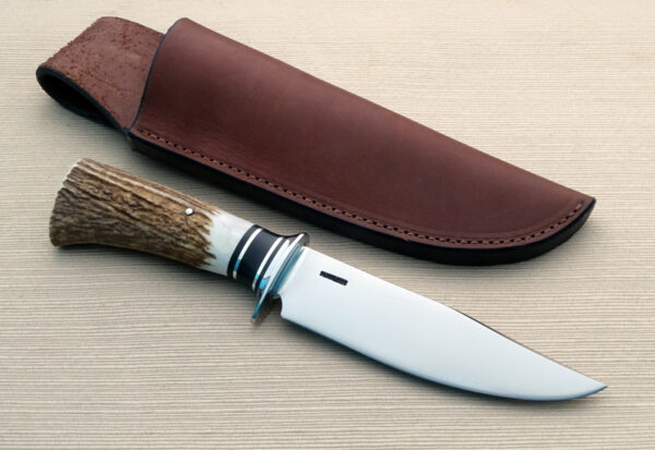 Mike Malosh custom forged Elk Camp Knife from RobertsonsCustomCutlery.com