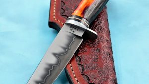 Steve Randall Forged San Mai Custom Hunting Knife with Stag ABS Master Smith