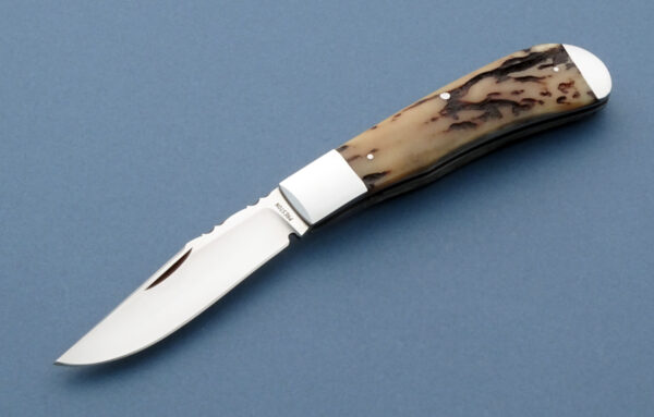 Rusty Preston Stag Trapper Custom Slip Joint Folding Knife