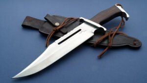 Gil Hibben Rambo III Movie Bowie Knife #54 signed sheath stamped padded case certificate of authenticity collectible grail knife