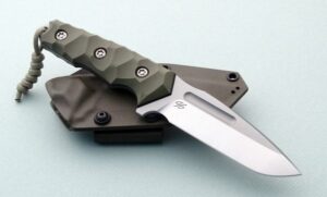 Gosciniak Cayman OD green handle Tactical Fixed Blade 