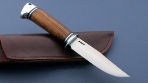 Mike Malosh custom Forged Hunting Knife Bear Hunter Desert Ironwood handle