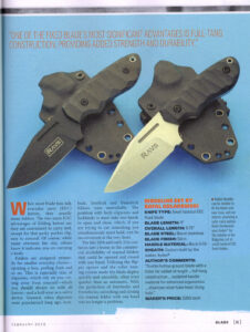 Kolakowski Ridgeline published in Blade Magazine Feb. 2026 Les Robertson's article The Other EDC
