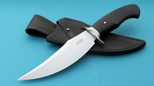 Adam Wrocinski Custom Tactical Arcan Fighter Fixed Blade wicked up swept blade nice guard design