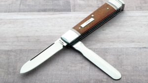 Rusty Preston 2 Blade Physician Slip Joint Folding Knife