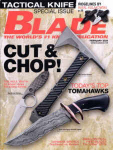 Blade Magazine Feb. 2026 Les Robertson, Blade Magazine Field Editor's article The Other EDC cover
