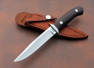 Gordon Defreest Custom made Presentation Fighter Vintage Fixed Blade Cocobolo handle Studied under George Herron Full Tapered Tang Mirror Finish