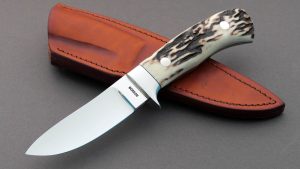 Gordon Defreest Custom made Semi Skinner Sambar Stag George Herron Student Full Tapered Tang