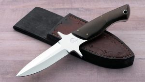 Jody Sampson Tactical Boot Fighter Custom Rare Vintage Knife double hollow grind double edge blade