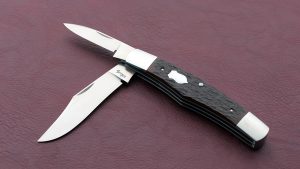 Eugene Shadley Custom 2-Blade Slip Joint Folder shield bolsters